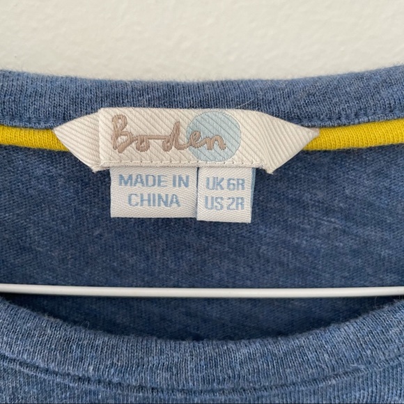 ⭐️LAST CHANCE⭐️ BODEN Slub Knit T-shirt Dress Blue/Navy - Picture 6 of 7